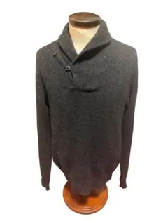 【上質】RRL カシミヤ100% ショールカラーニット ブラック Sのサムネイル