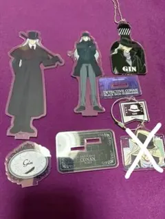 名探偵コナン　ジン　アクリルスタンド　アクリルキーホルダー