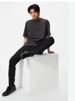 UNIQLO　ウルトラストレッチスキニージーンズ　28インチ　ブラック系