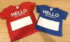 ANAP kids Tシャツ　赤青２枚セット　110と90