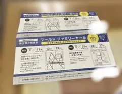 ワールドファミリーセール　株主優待のサムネイル