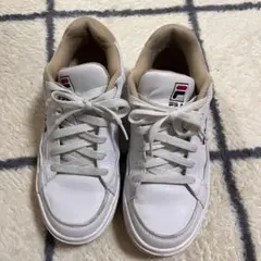 FILA スニーカー 23.0cm ホワイト/ベージュ