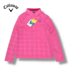 新品 Callaway キャロウェイ 長袖ポロシャツ ゴルフウェア チェック柄