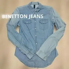 BENETTON JEANS　デニム長袖シャツ　XSのサムネイル