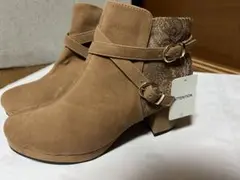 【新品未使用】ブラウン スエード アンクルブーツ