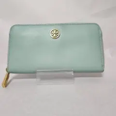 【人気カラー】 TORY BURCH トリーバーチ 長財布 ミントグリーン 美品