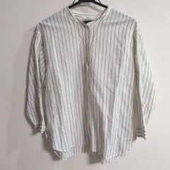 UNIQLO ストライプ柄 長袖シャツ Lサイズ