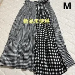 【新品未使用】チェック柄プリーツスカートM