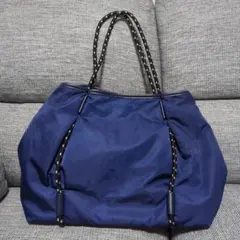 INDIVI ネイビー 大容量バッグ