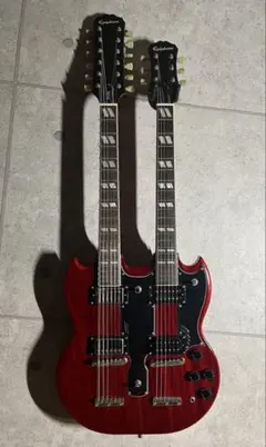 廃盤】【レア】KEY Original JP-12W ダブルネックエレキギター - メルカリ
