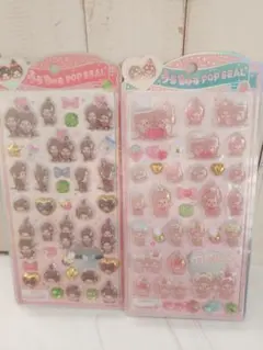 国内正規品　モンチッチ　うるちゅるポップシール　 POP SEAL 2枚セット
