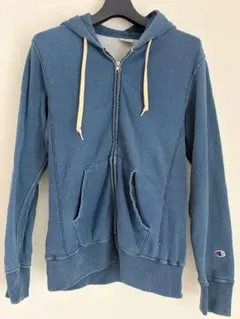 Champion チャンピオン　デニムブルー Lサイズ パーカー