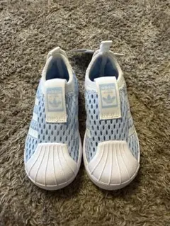 adidas IG5580 スニーカー・スリッポン 14cm 水色