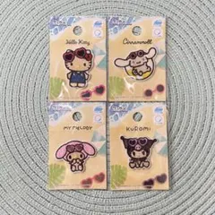 大人気❣️サンリオ ワッペン 日焼けver. 4点セット