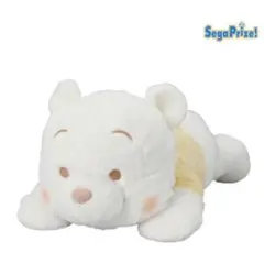 ディズニー　くまのプーさん寝そべり　ホワイトプーさん　ぬいぐるみ