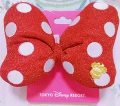 ミニー　ヘアゴム　リボン　赤　ディズニー