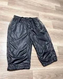 NIKE ナイキ XXL テック ナイロン クロップドパンツ ブラック ワイド