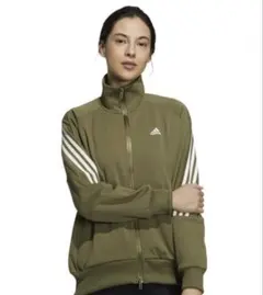 【極美品/ダブルジップ】adidas トラックジャケット オリーブ