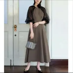 ルイルエブティック オーガンジー レース コンビ ワンピース