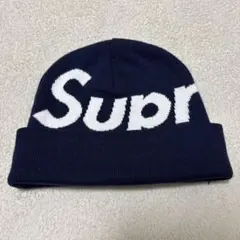 Supreme ニット帽 ネイビー