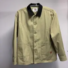 Dickies ベージュ ボタン式ジャケットM