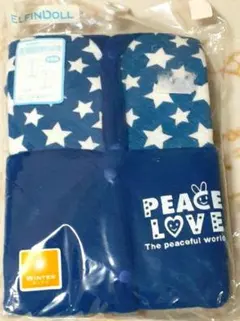 セールElfinDoll 星柄ロンパース 長袖前開きロンパース　肌着　2枚組70