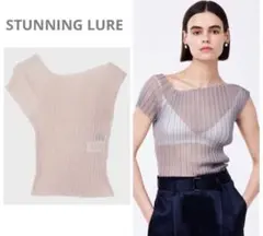 24年製♡美品♡STUNNING LUREスタニングルアー♡シアーリブトップス