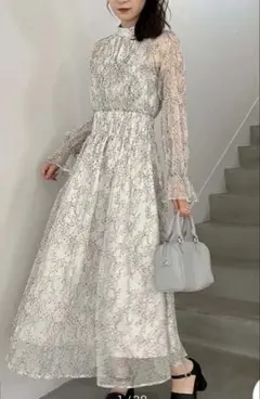ナイスクラップ カシュクールアソート ワンピース ロングワンピース 花柄 レース