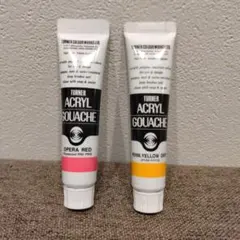 アクリルガッシュ　絵の具　2本セット