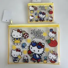 ハローキティ メッシュポーチ2点セット