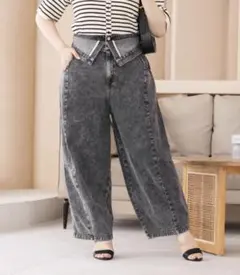 CLETTE ダブルウエストデニムパンツ