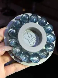 ⭐︎【高級】天然 アクアマリン ブレスレット 14mm 59.4g - メルカリ