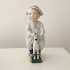 マイセン 陶器 人形 ヘンチェルシリーズ　木馬に乗る子供のサムネイル
