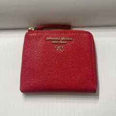 Samantha Thavasa 赤 レザー ミニ財布/カードケース