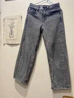 モンキー様専用　GU ローライズバギージーンズ Sサイズ グレー