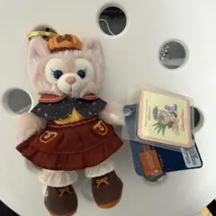 香港ディズニー　ハローウィン　秋限定　リーナベル　ぬいぐるみキーホルダー