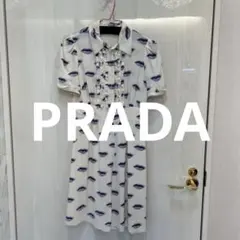 PRADA リップ柄シルクワンピースのサムネイル