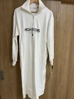 新品☆ダブルスタンダード　essential ハーフジップロゴワンピース