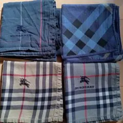3連休価格！バーバリーメンズハンカチセット、グレー他