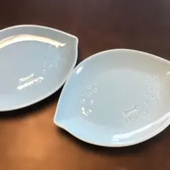 BRUNO フルーツプレート ライトブルー 2枚セット