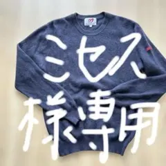 パーリーゲイツ　カシミヤ100%セーター　紺色ネイビー　Ｌ