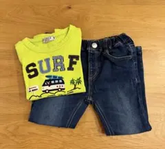 DOUBLE.B HOT BISCUT 2点セット（ロンT、デニムパンツ）