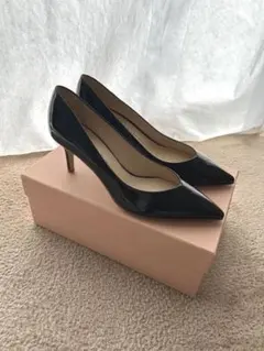 美品 FABIO RUSCONI ブラック パンプス