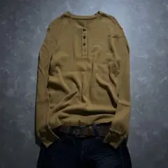 archive thermal henry neck l/s tee y2k