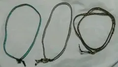 ハンドメイド 2WAY ネックレス ブレスレット 3点セット