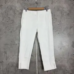 ロペピクニック　クロップドパンツ　白　薄手　36 春　夏　カジュアル　無地　定番のサムネイル