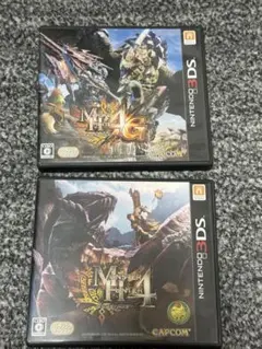 モンハン4G 2本＋モンハン4 1本 3DS ソフト まとめ売り