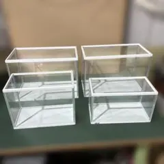 GEX ジェックス　水槽　4個セット　白枠