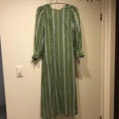 ヌキテパ　ワンピース　グリーン 中古・古着通販】ne quittez pas (ヌキテパ) ロングワンピース