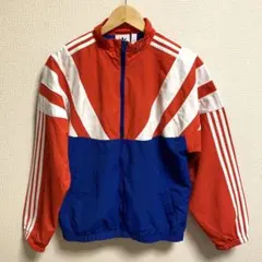 アディダスオリジナルス レトロ ナイロンジャケット 赤・青・白